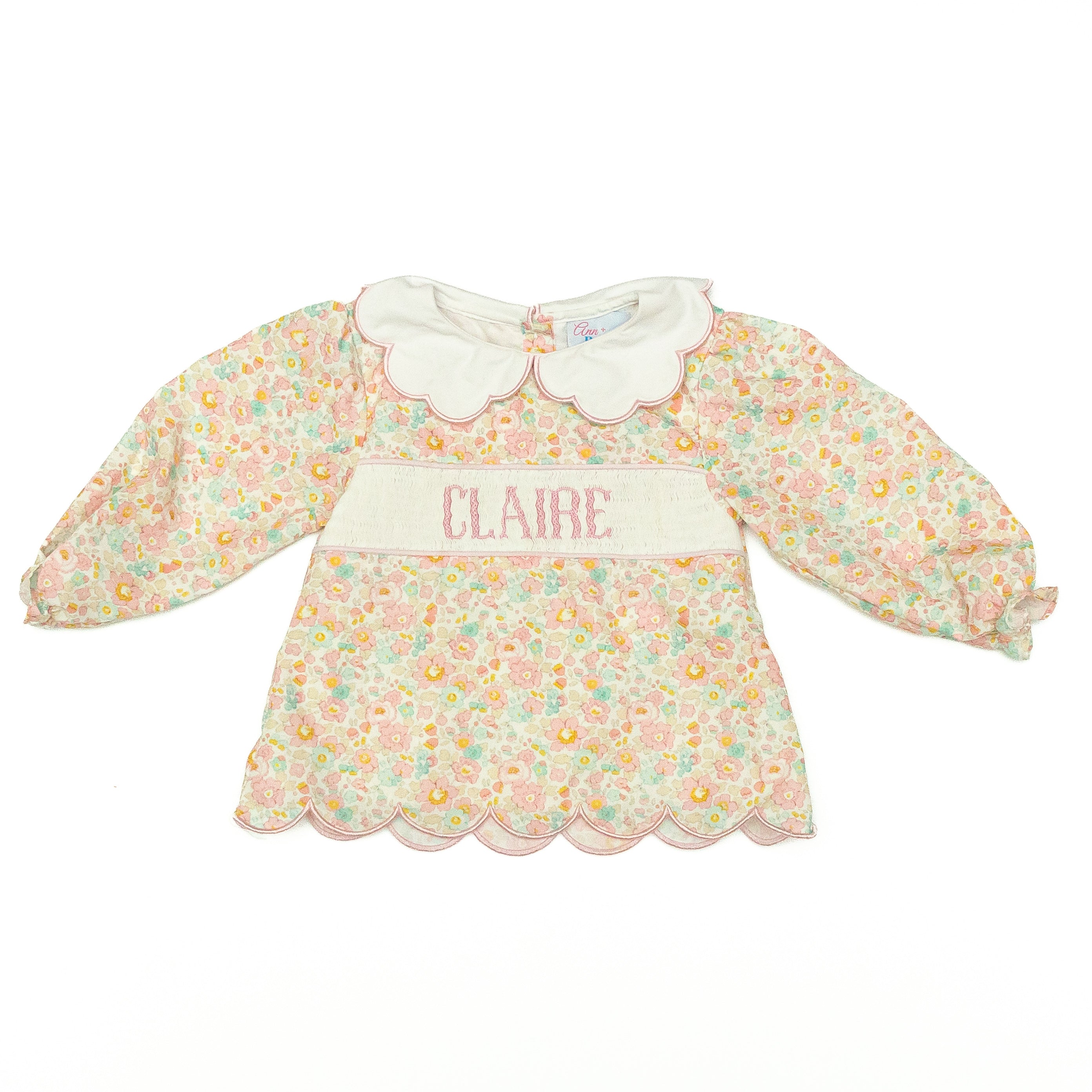 Ann & Reeves Smocked Top