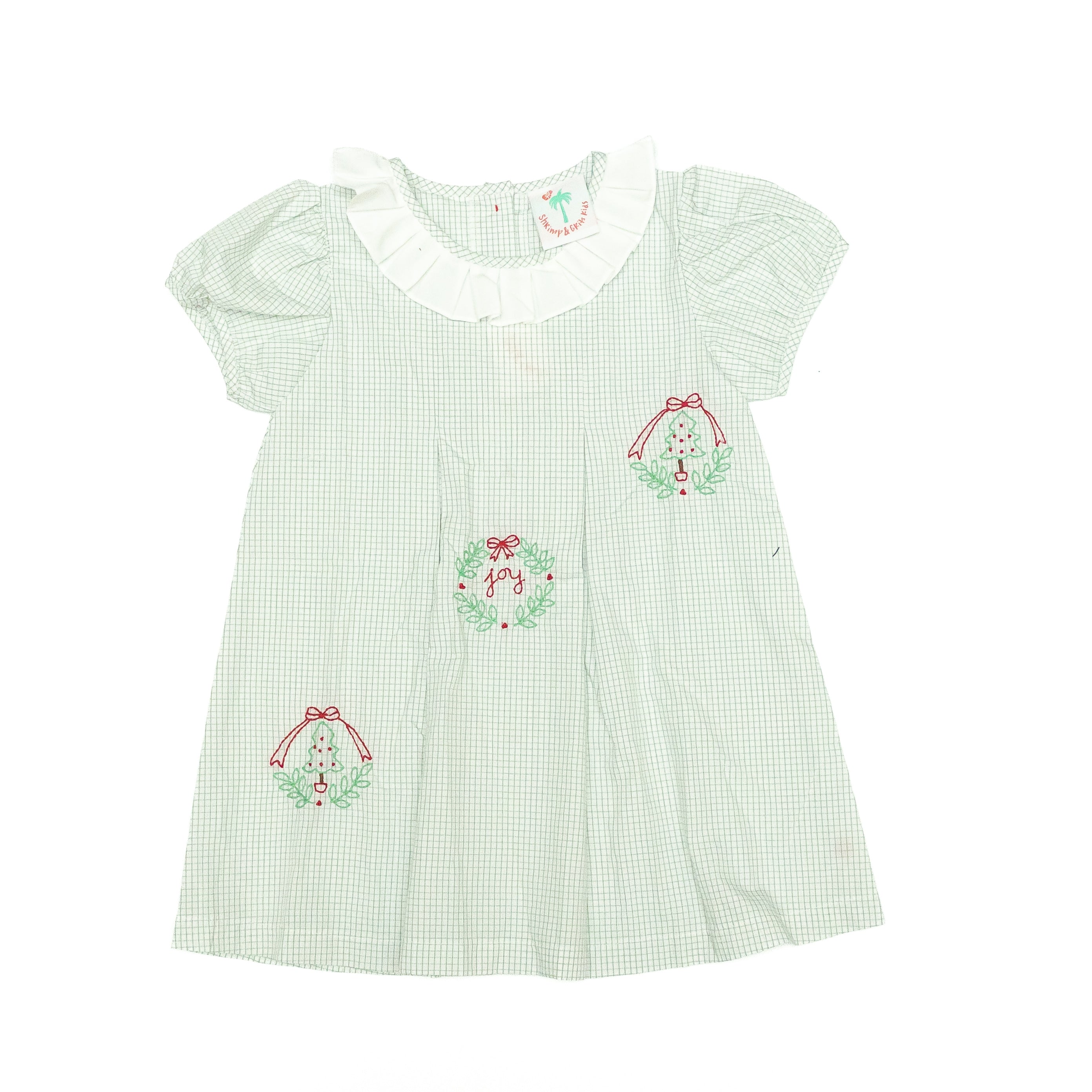 Shrimp and Grits Kids Christmas Dress