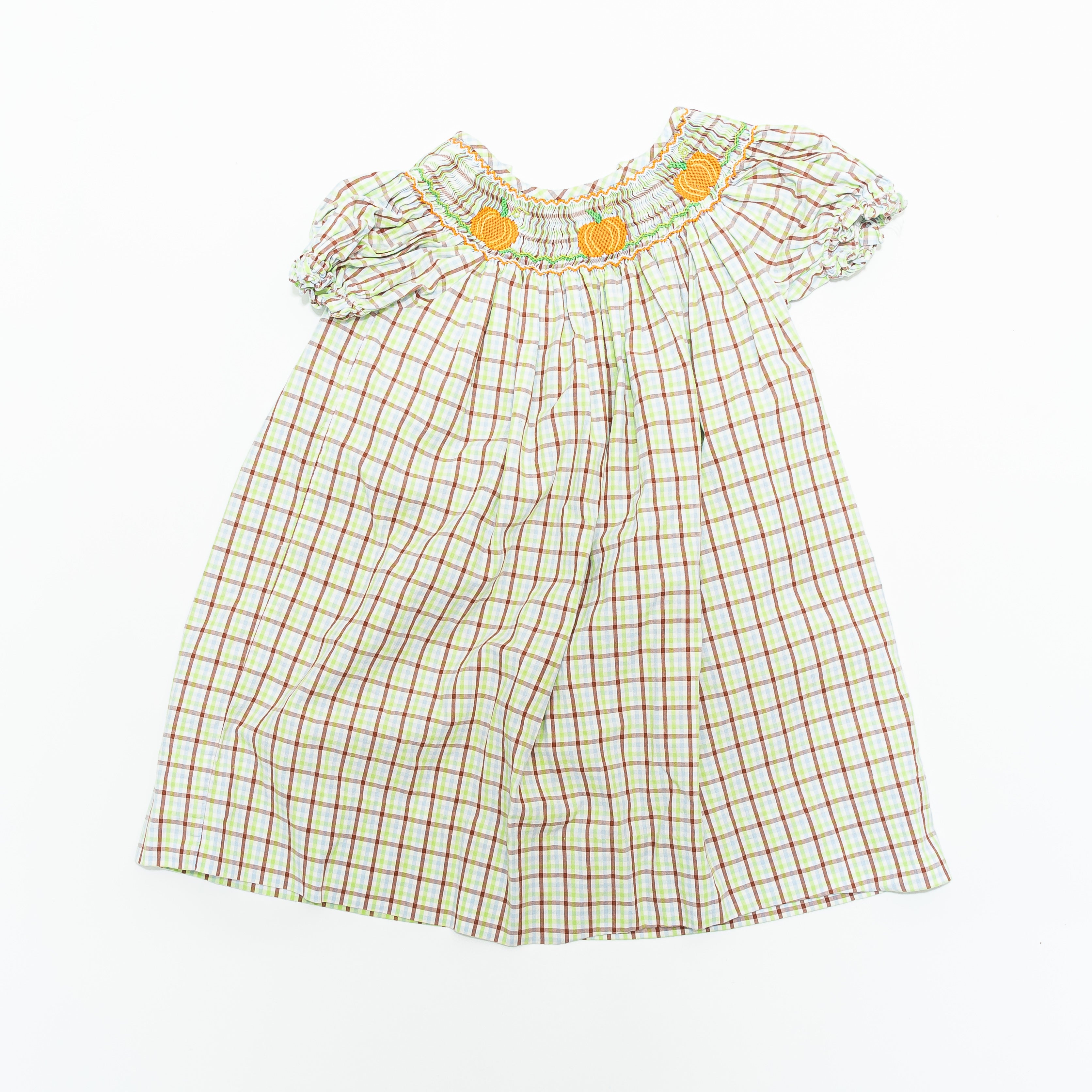 Petite Palace Smocked Pumpkin Dress
