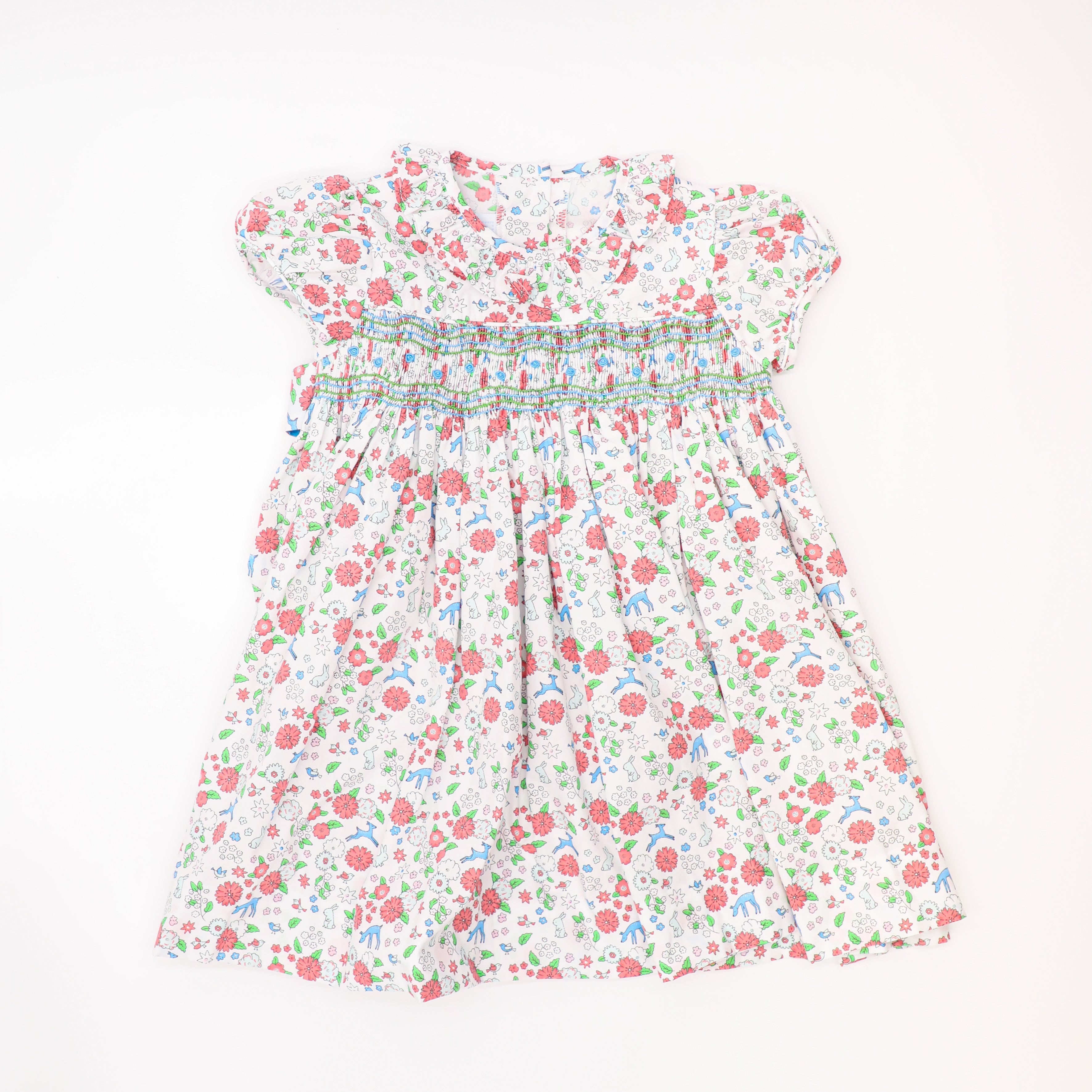 Little English Smocked Floral Dress