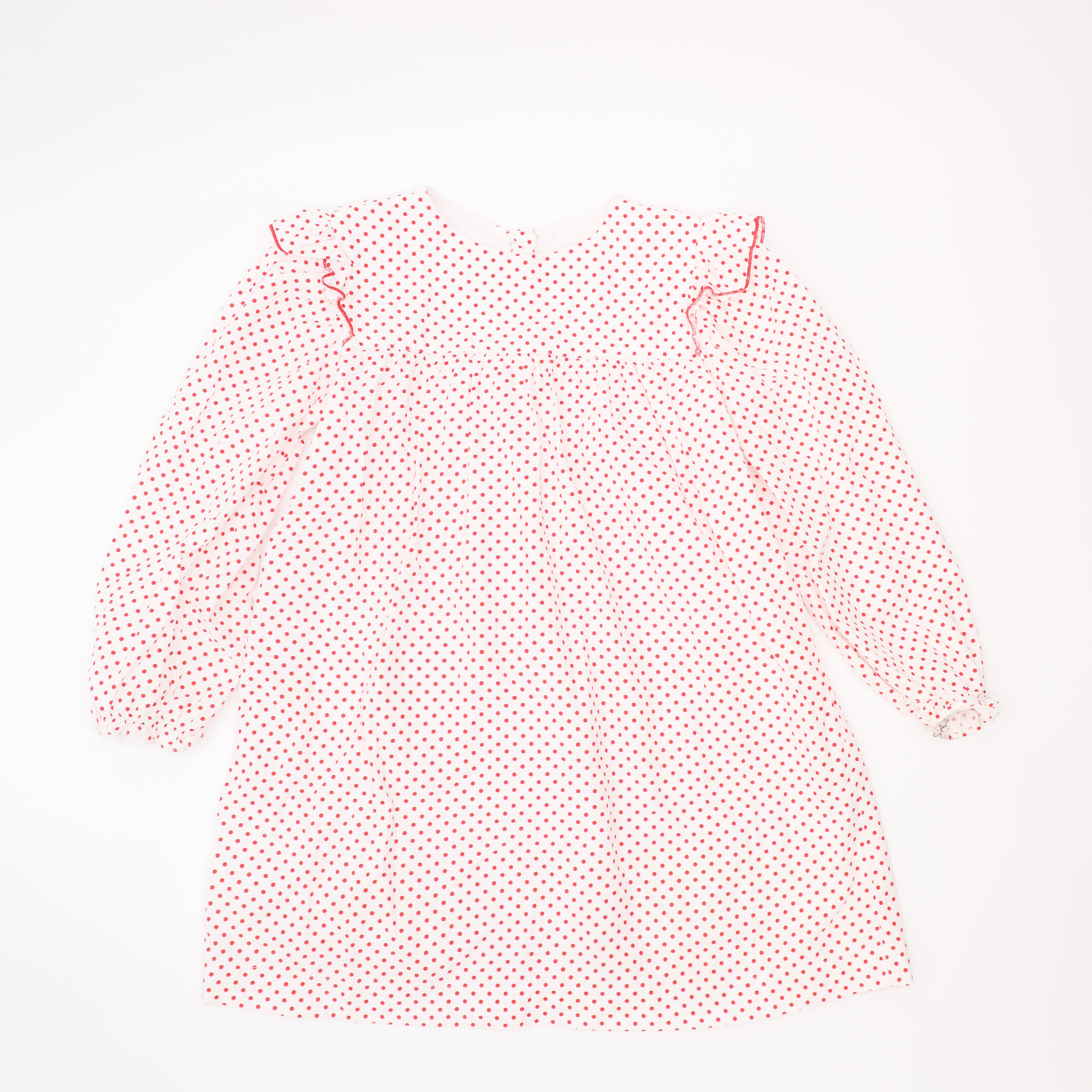 Bella Bliss Red & White Polka Dot Dress