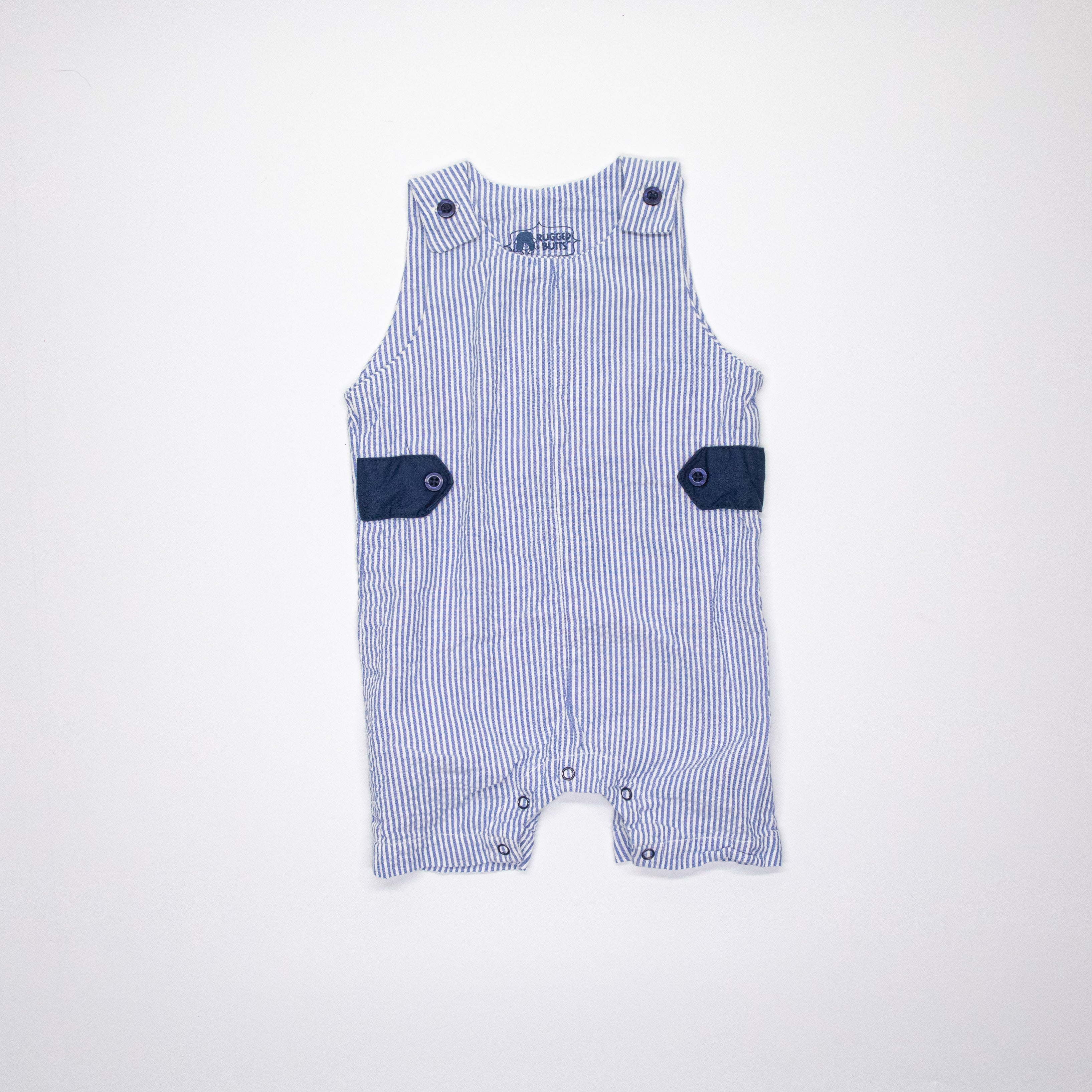 New Navy Seersucker Jon Jon