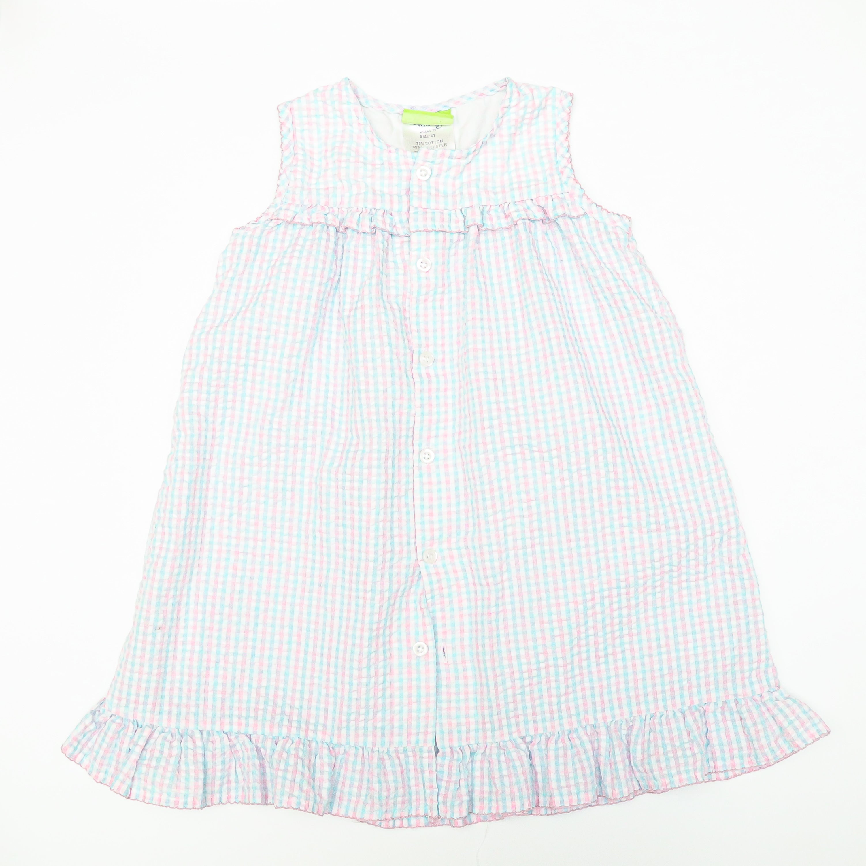 Classic Whimsy Seersucker Dress