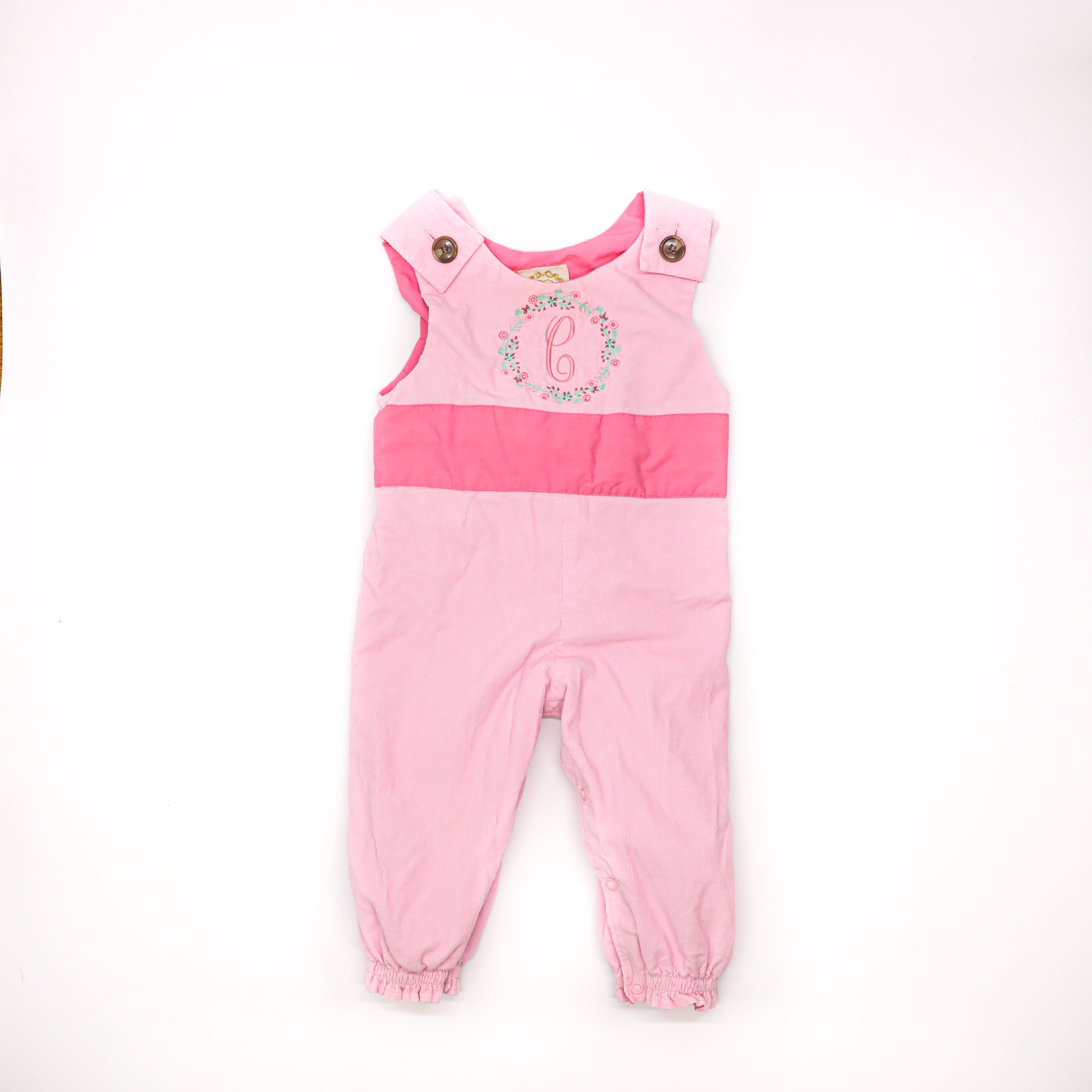 Beaufort Bonnet Pink Corduroy Overalls
