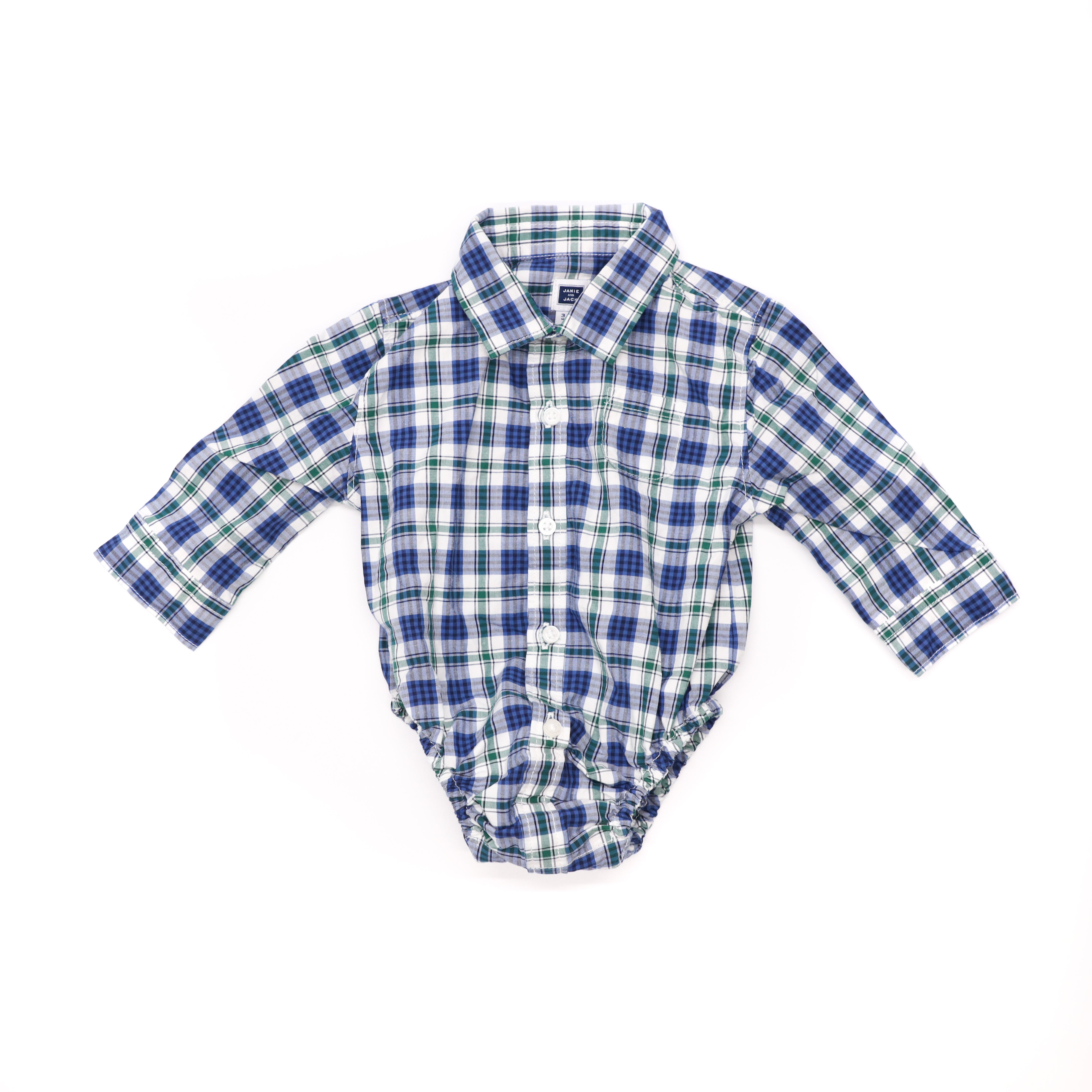 Janie & Jack Shirt & Shortall Set