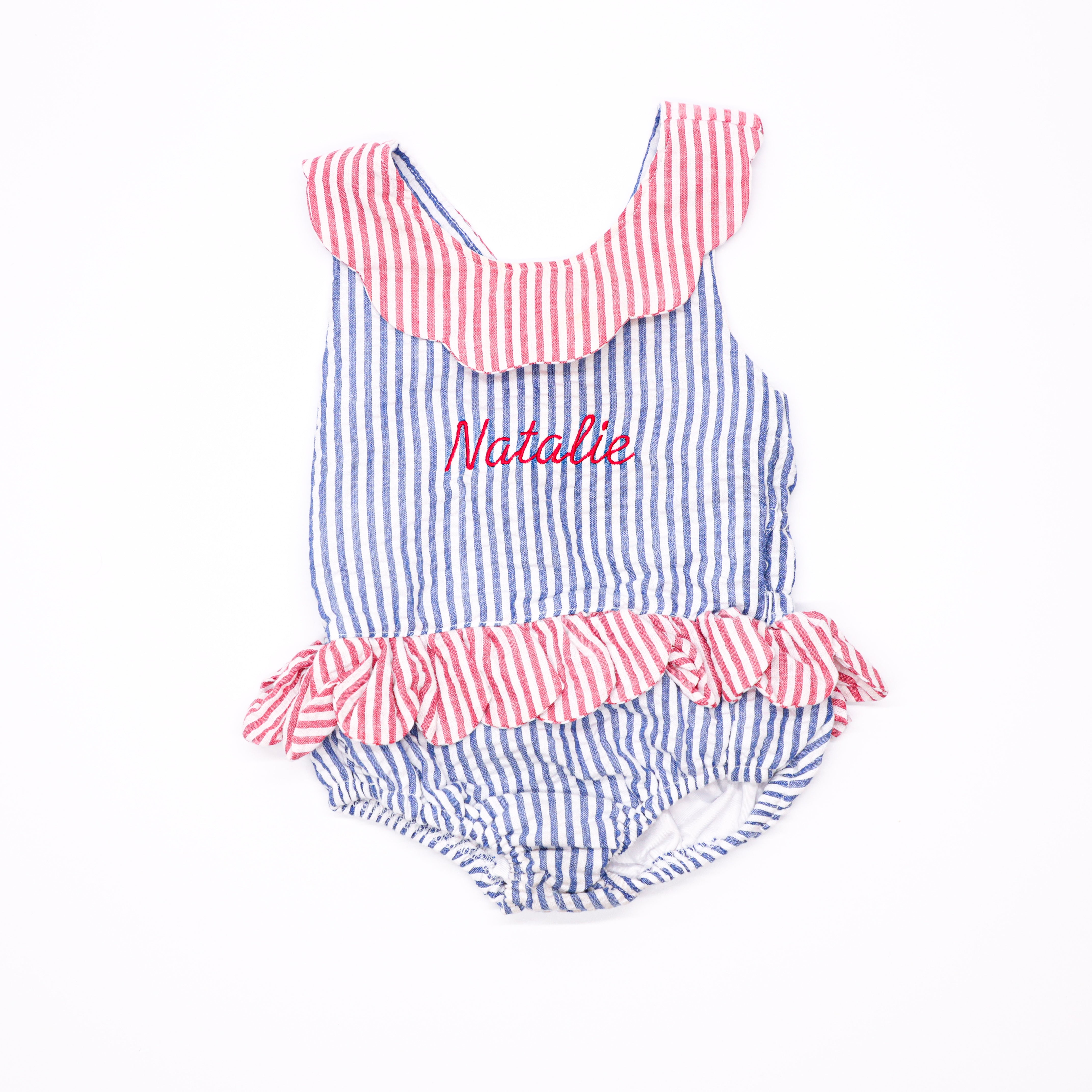 Cecil & Lou Seersucker Swimsuit