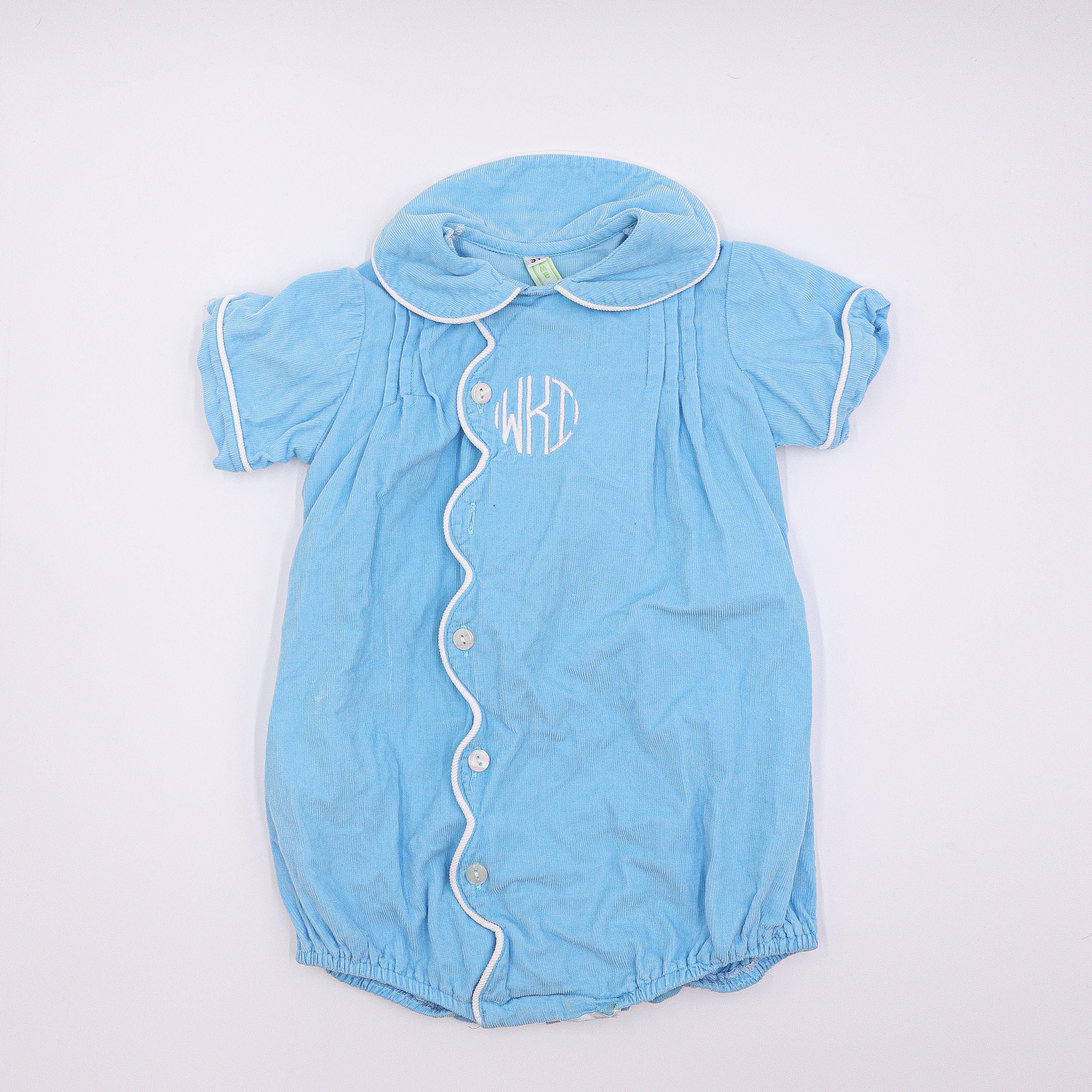 Lime Green Corduroy Onesie