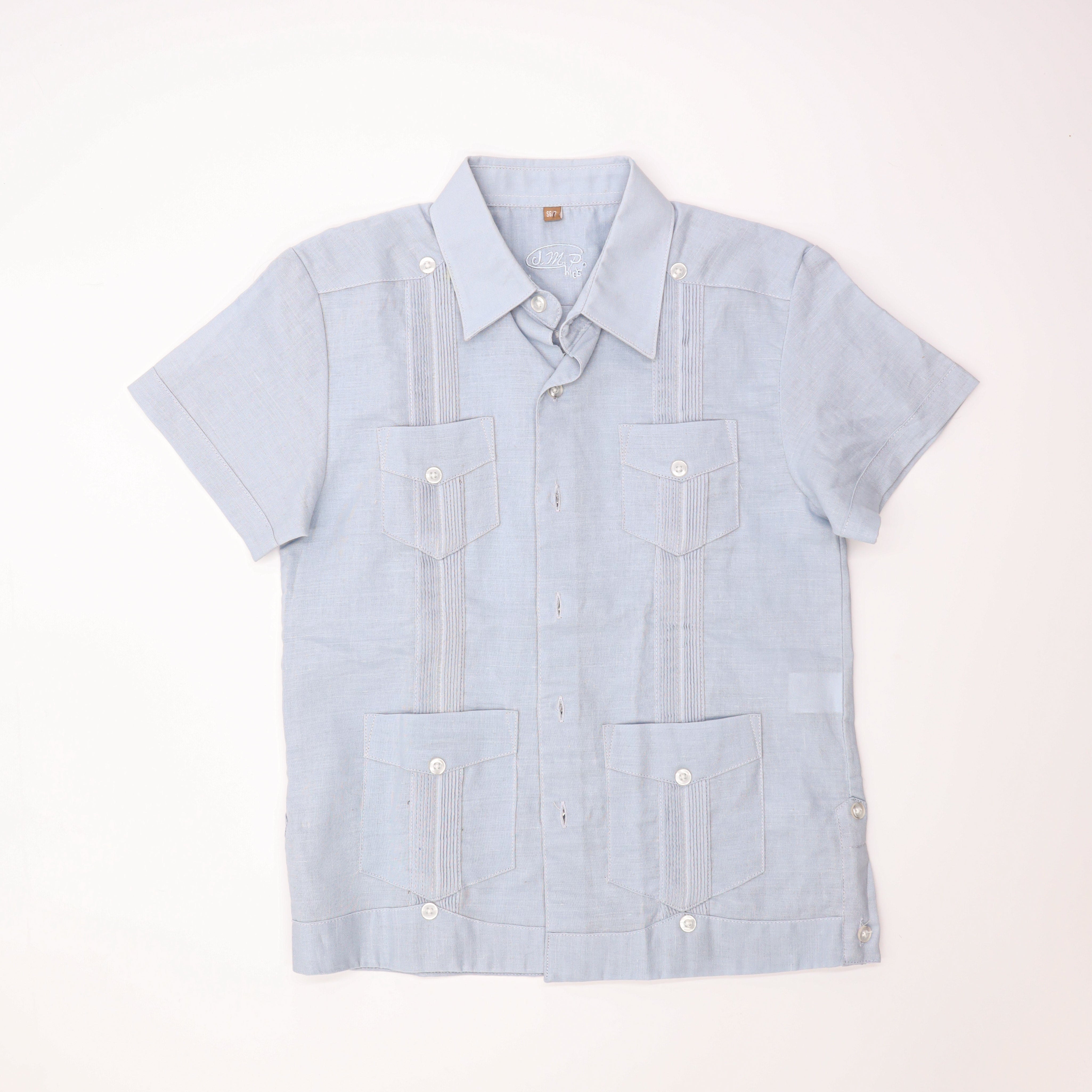 J.M.P Kids Guayabera Sleeve Button-Up