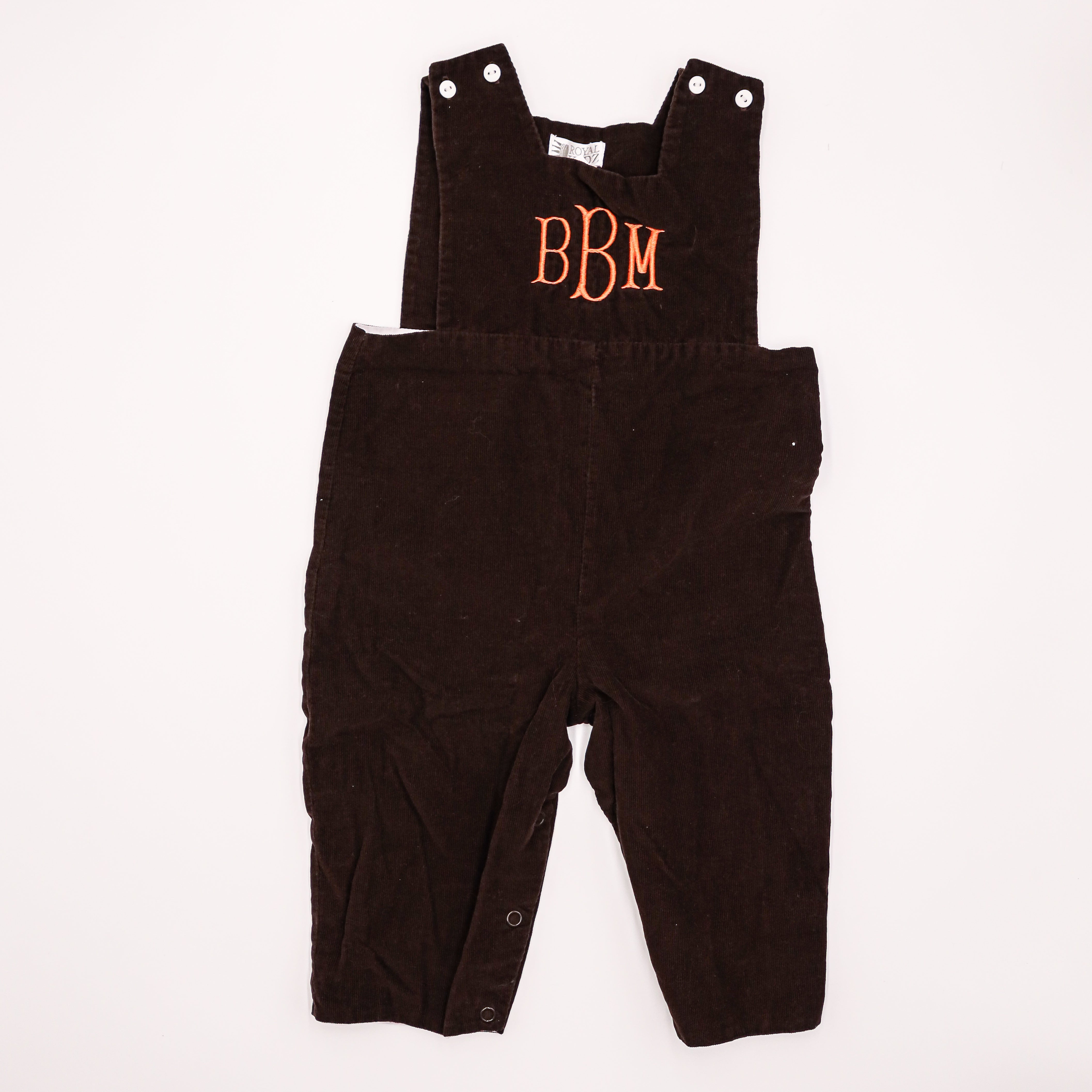 Royal Kidz Velvet Overalls