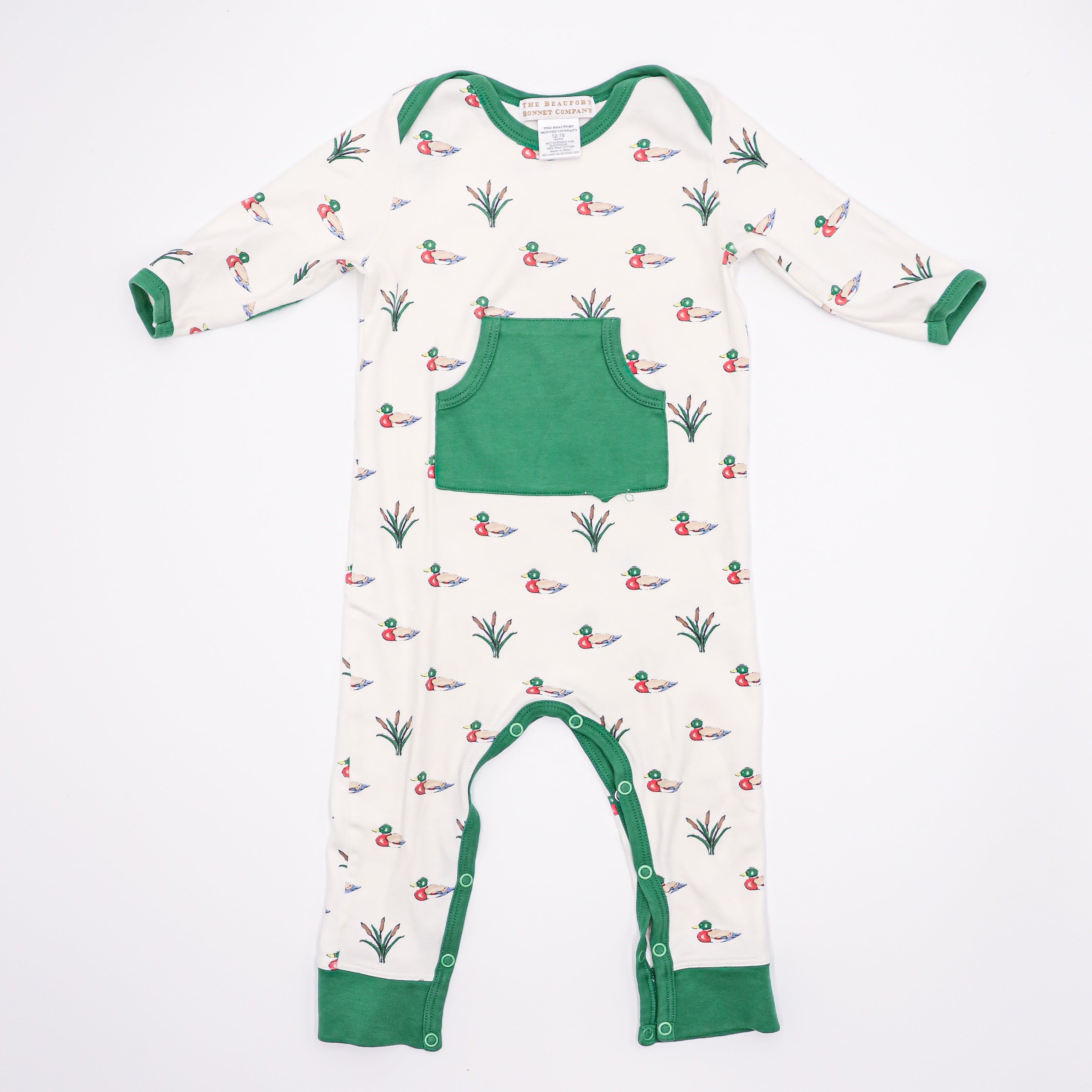 Beaufort Bonnet Long Sleeve Duck Onesie