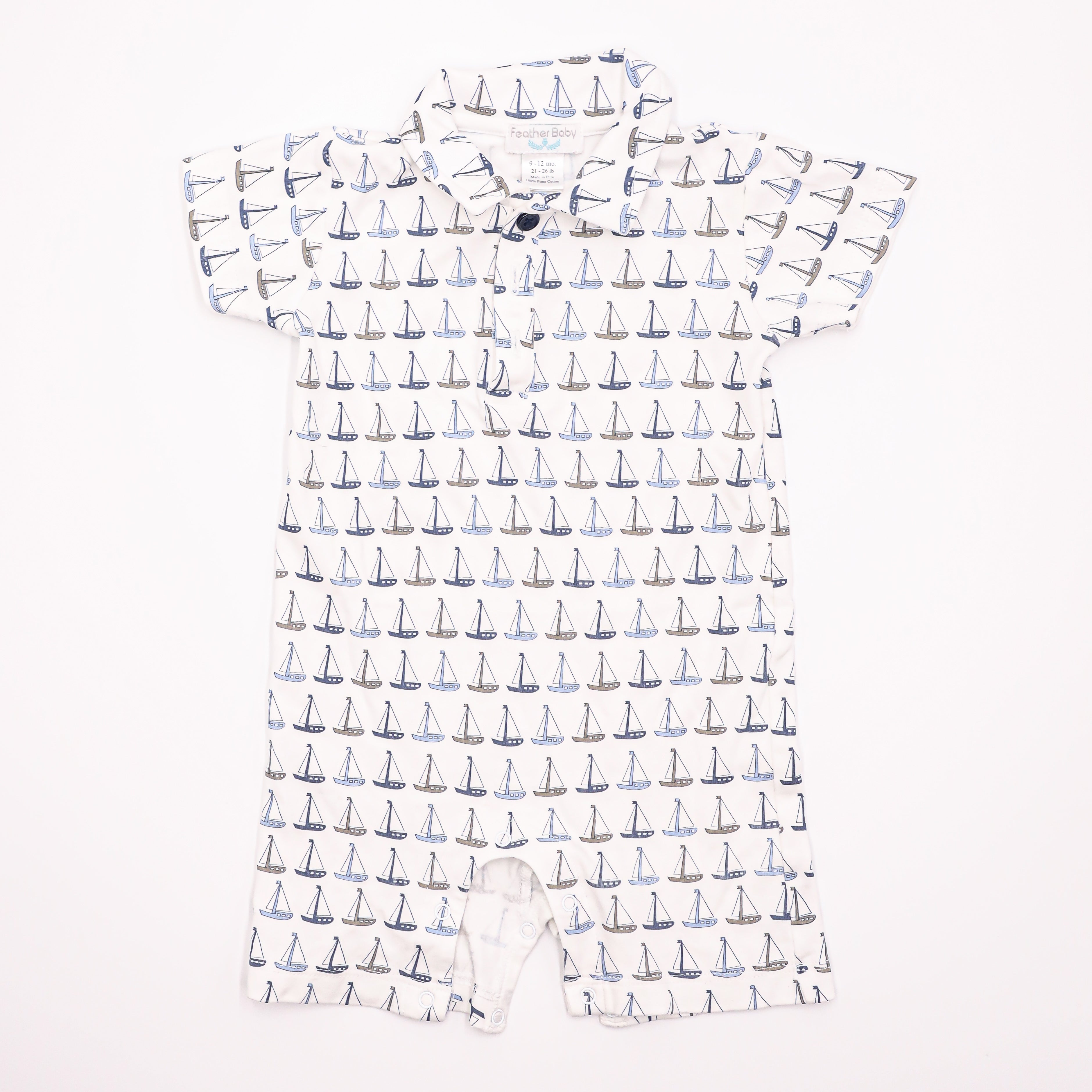 Feather Baby Sailing Onesie