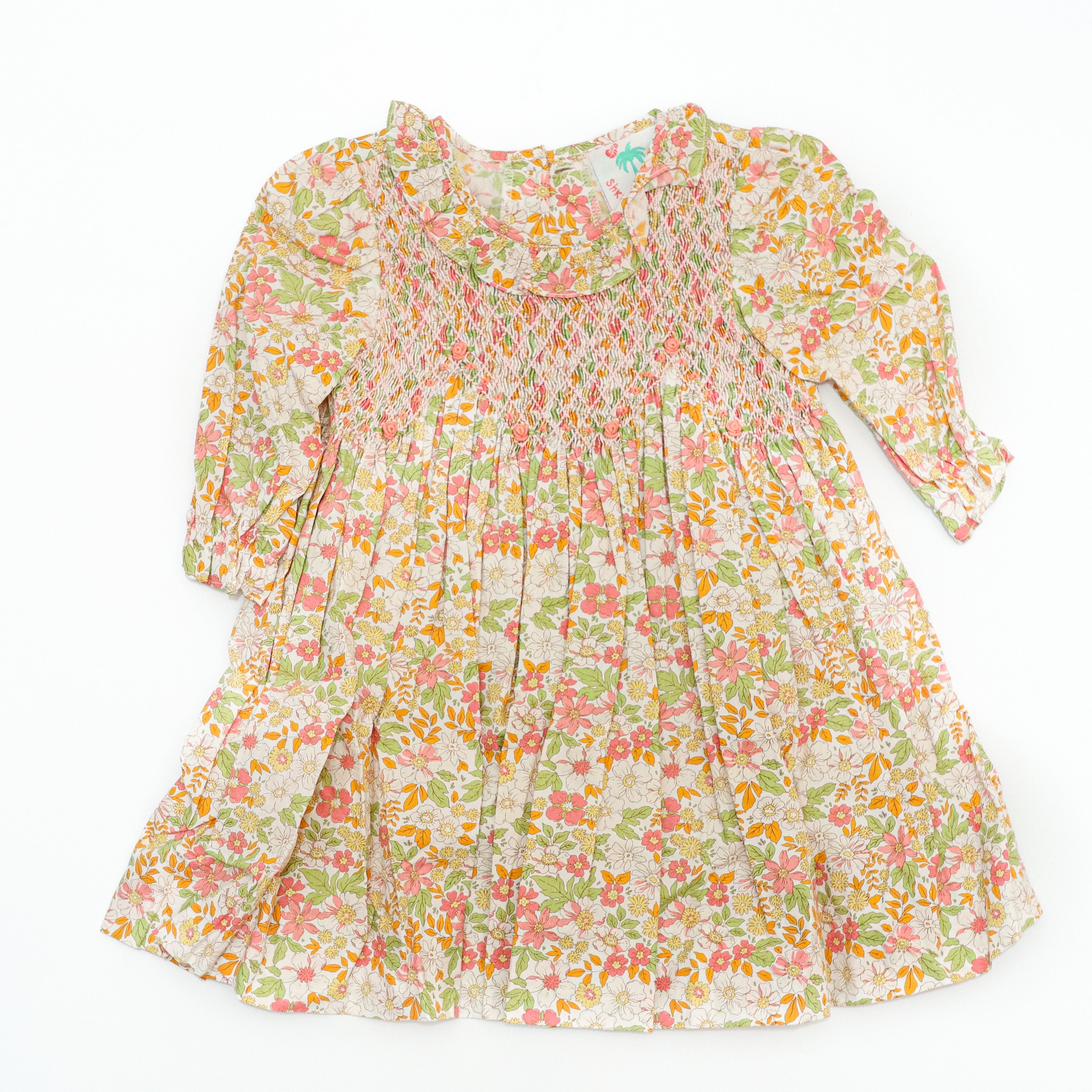 Shrimp & Grits Kids Smocked Dress