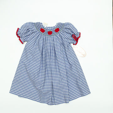 Smocked Giraffe Apple Smocked Dress
