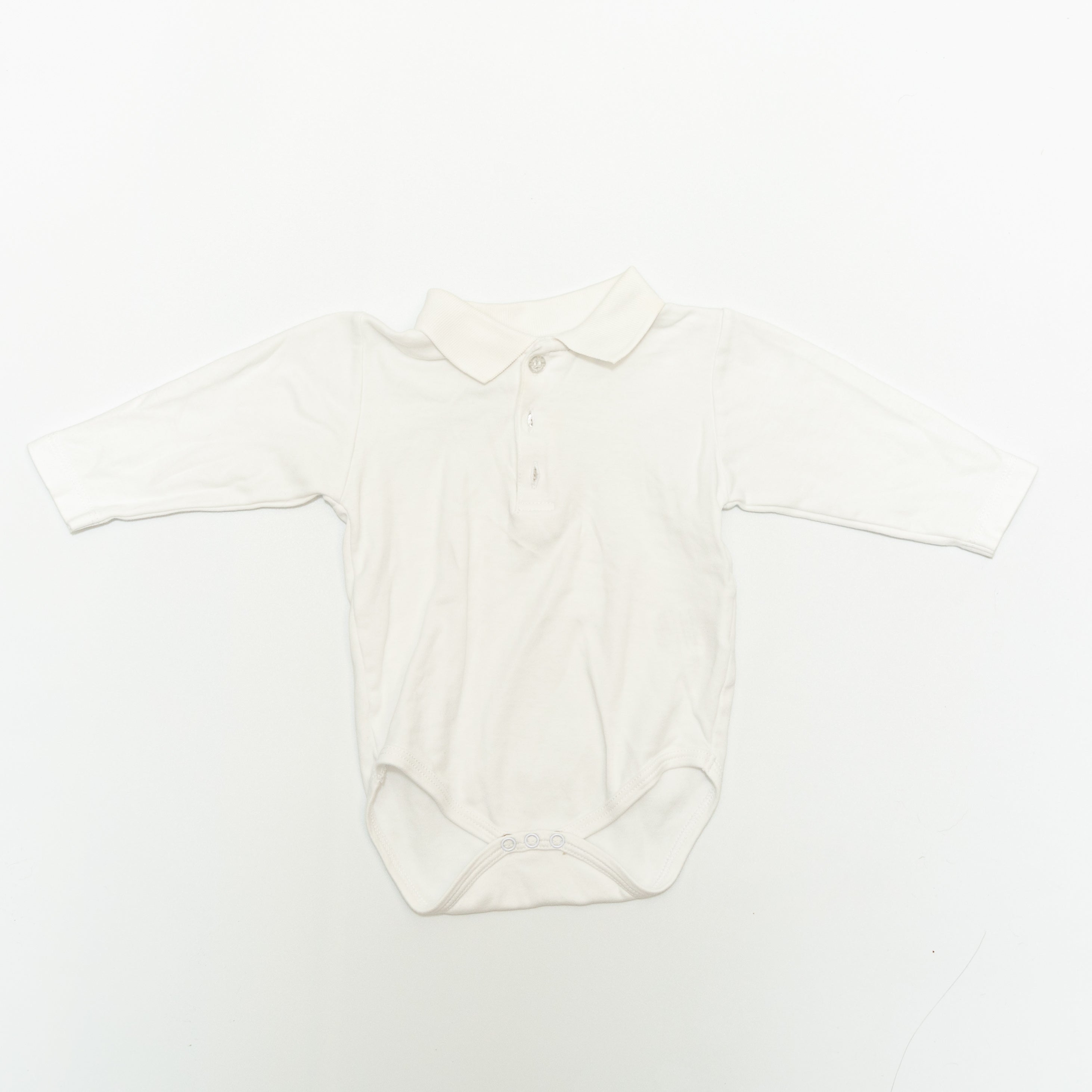 Kissy Kissy Long Sleeve Collared Onesie