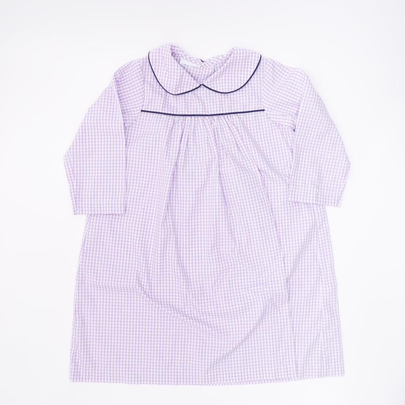 Copy of Little English Lavender Gingham Dress