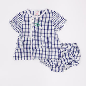 Cecil and Lou Windowpane Bloomer Set