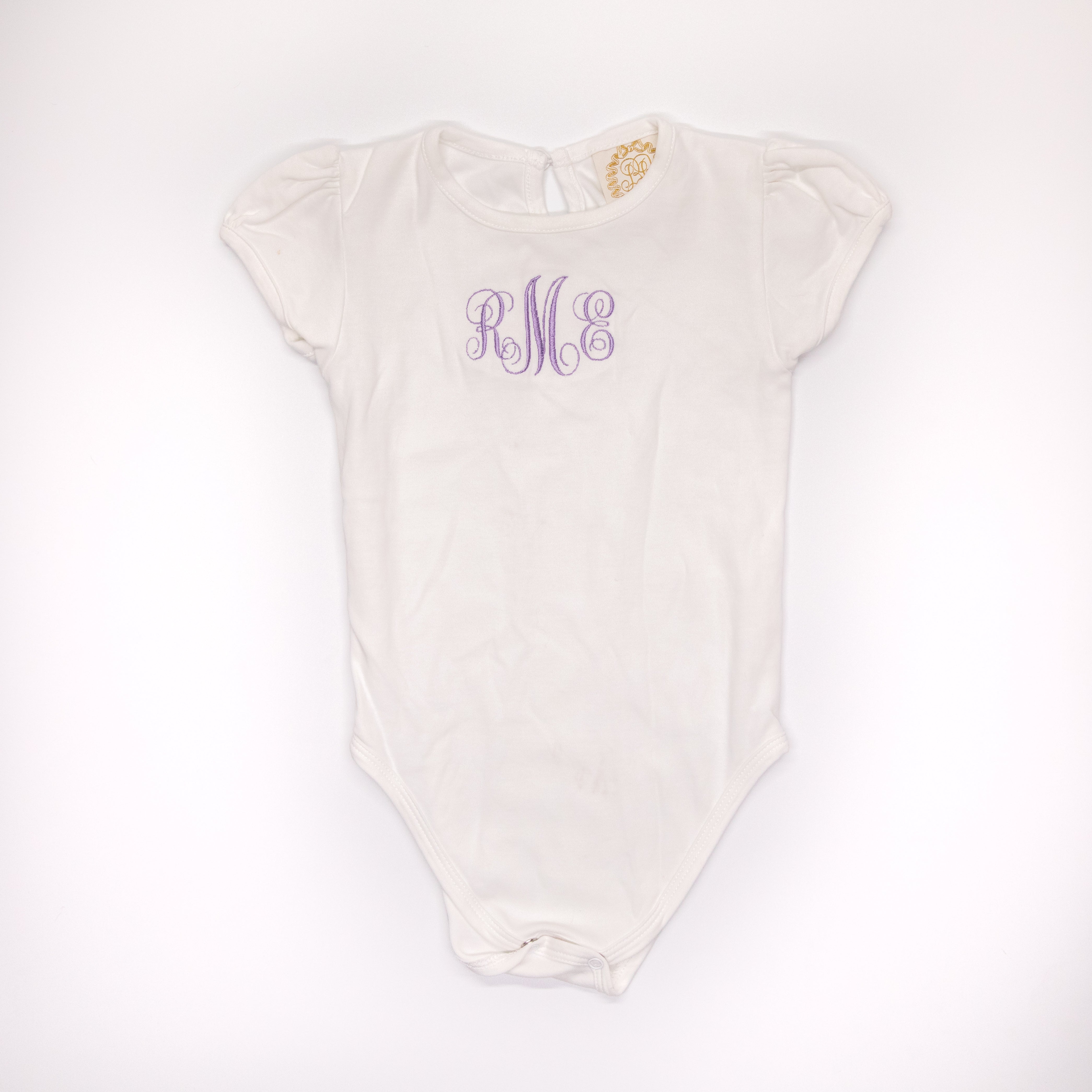 Beaufort Bonnet Monogramed Onesie