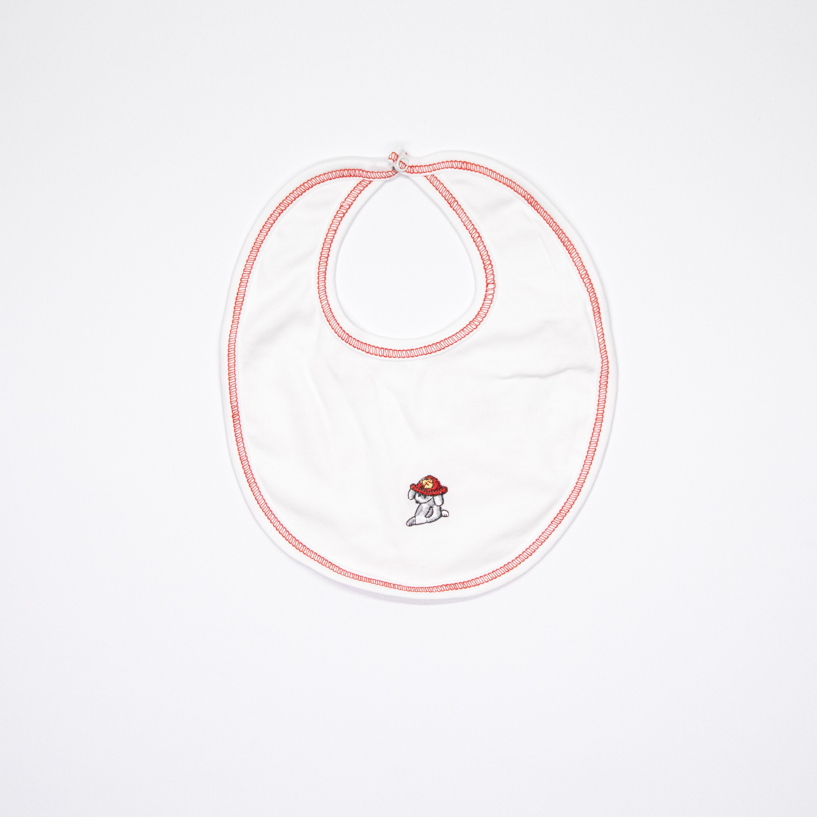 Kissy Kissy Reversible Firetruck Bib