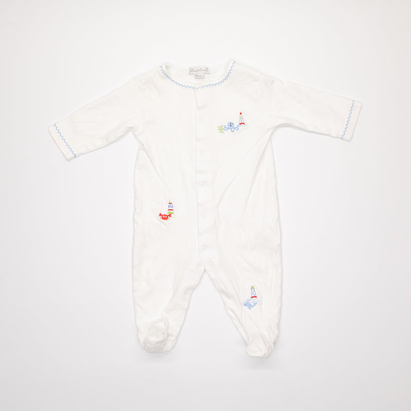 Kissy Kissy Footed Onesie With Lighthouse Detail
