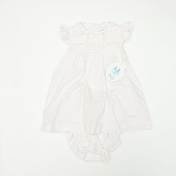 Luli & Me Bishop Dress, Bloomers & Bonnet Set