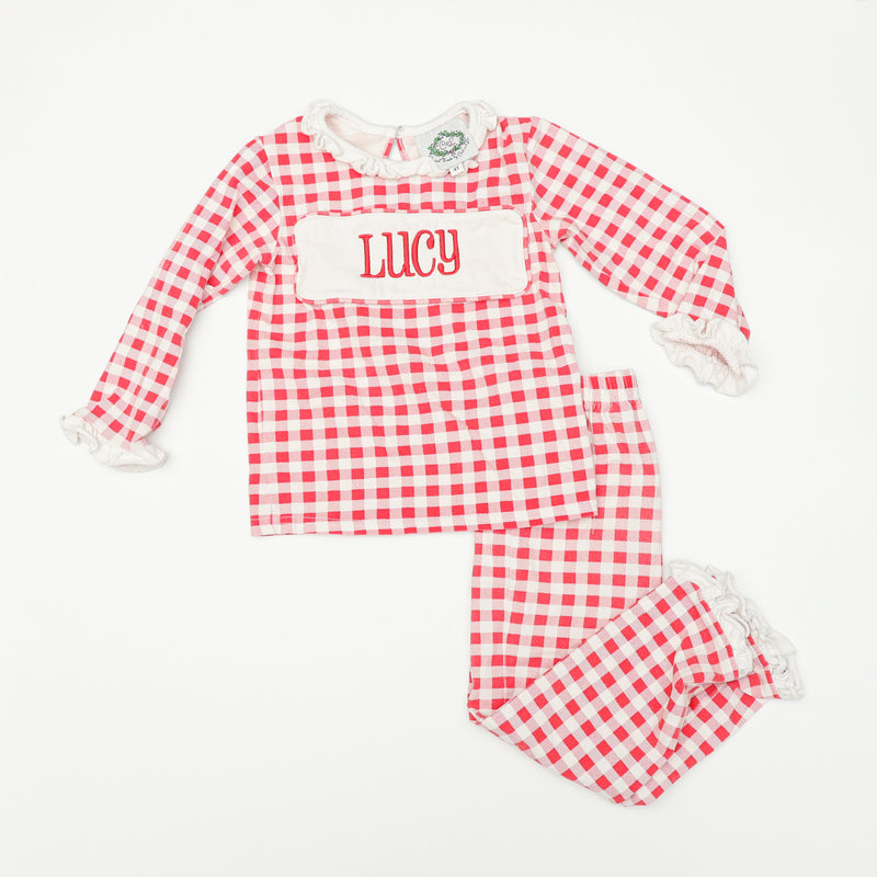 SMOCKED THREADS BY CECIL & LOU Gingham Set