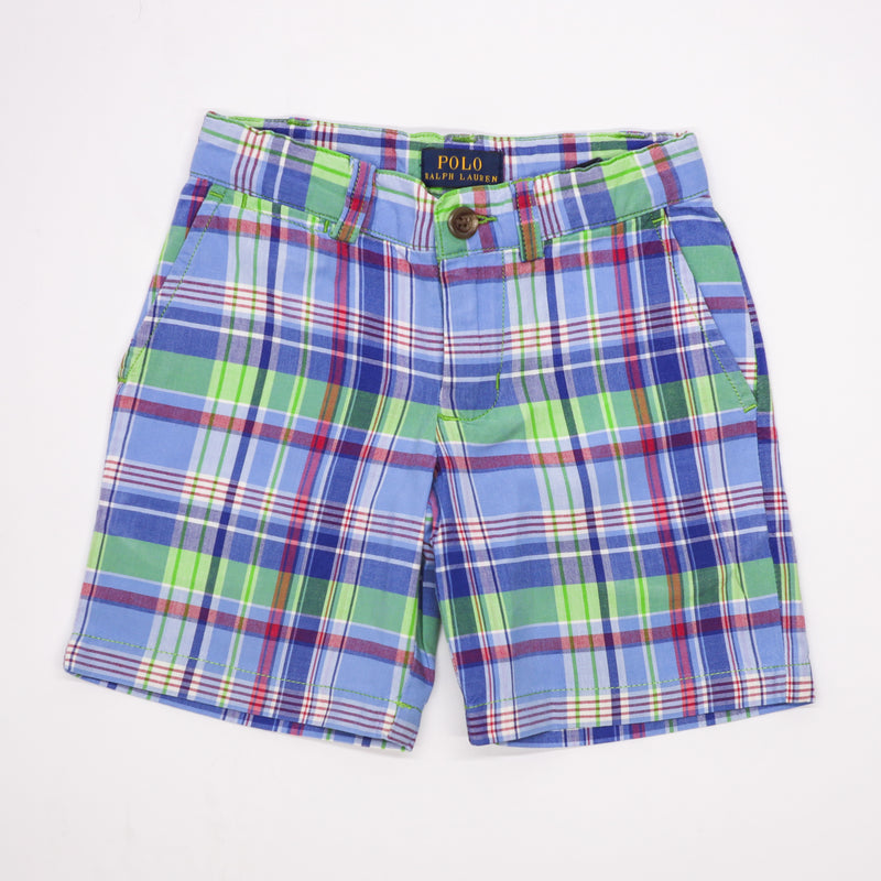 Polo Ralph Lauren Blue & Green Plaid Shorts