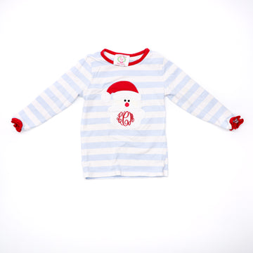 Smocked Threads by C&L Santa Top