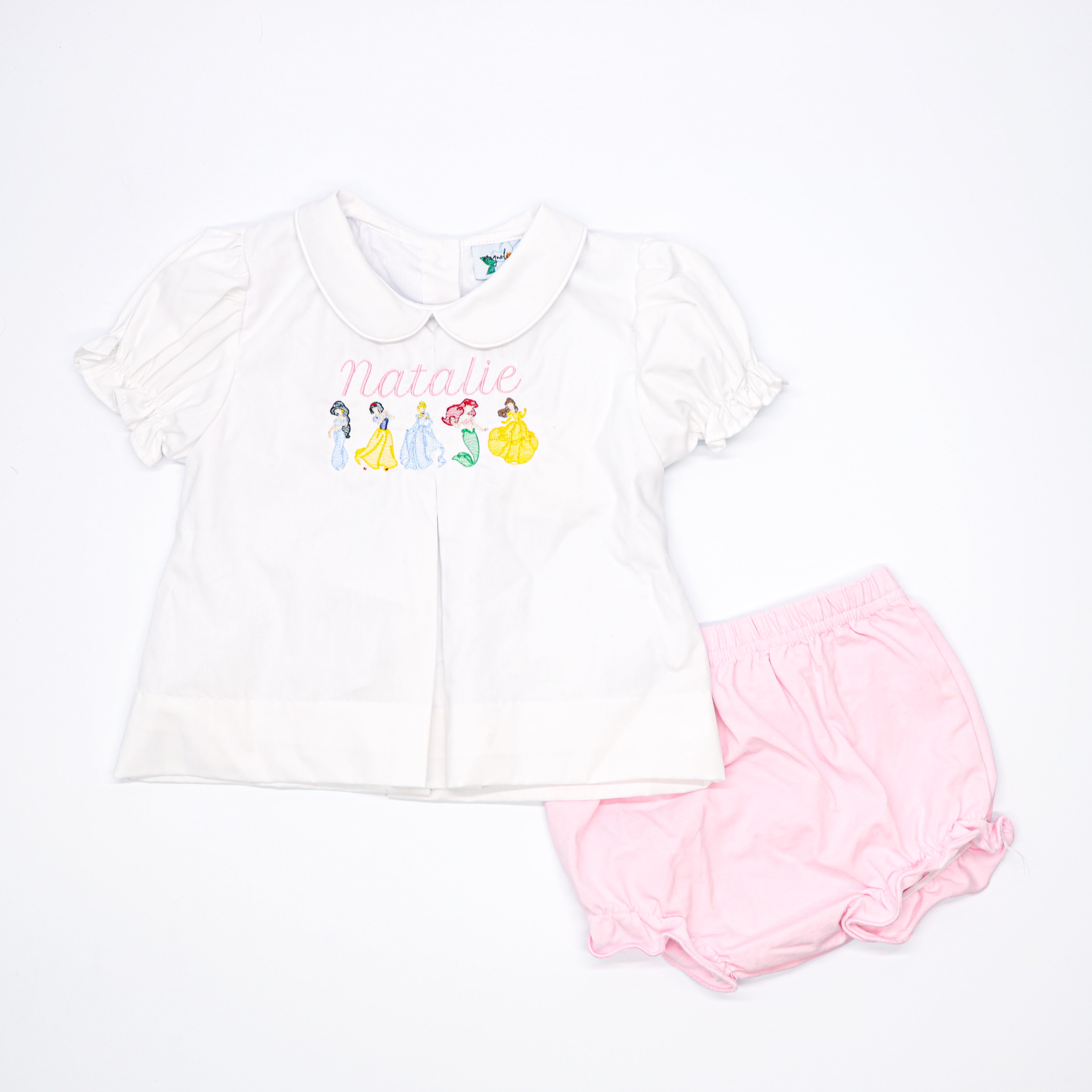 Princess Embroidered White Dress