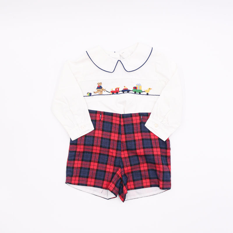 Silly Goose Smocked Short and Shirt Set