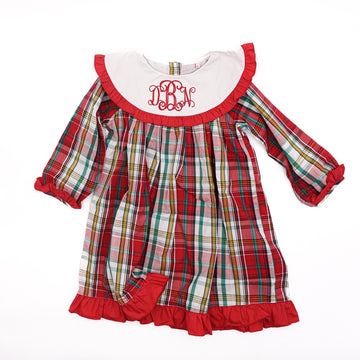 Monogram Tartan Dress