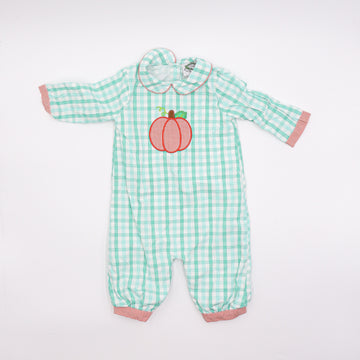 Smocked Threads by C&L Pumpkin Jon Jon