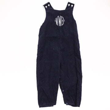 Bailey Boys Corduroy Monogram Overalls