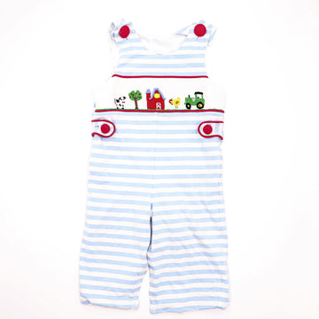 Three Sisters Smocked Farm Overalls