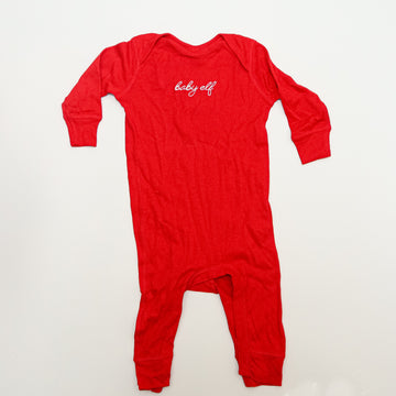 North Pole Postal Baby Elf Onesie