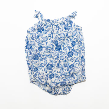 Old Navy Blue Floral Bubble