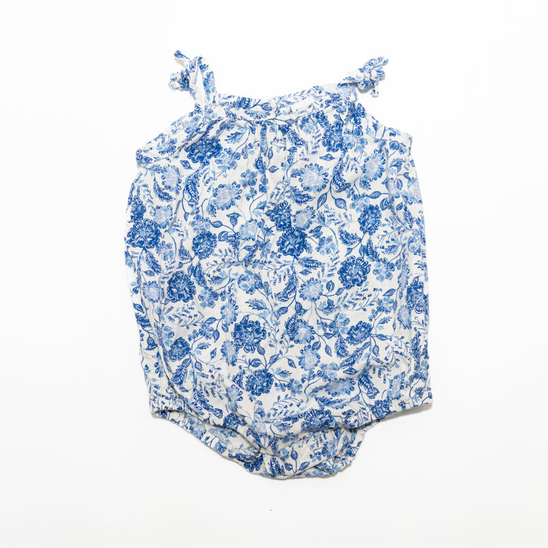 Old Navy Blue Floral Bubble