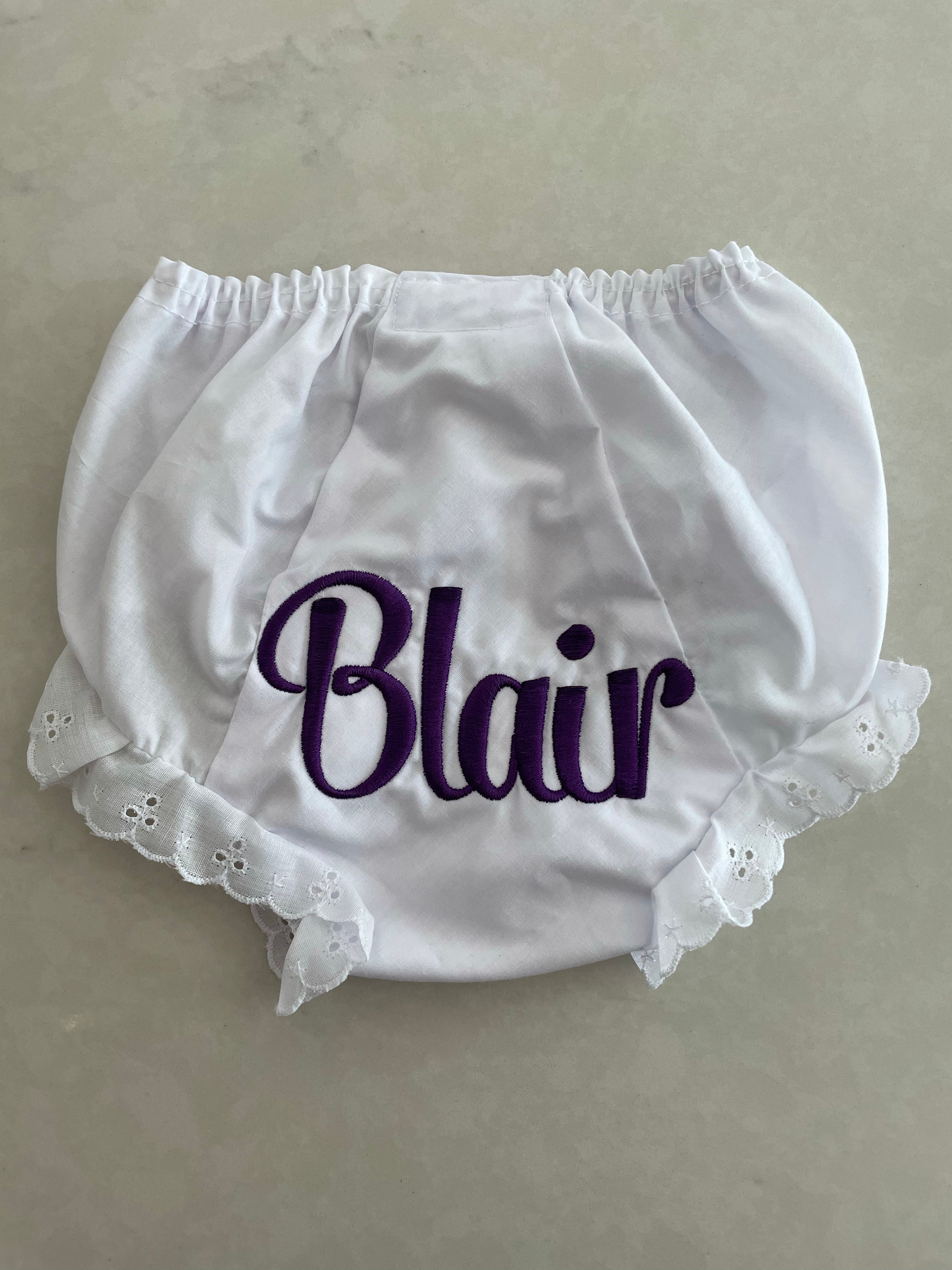 Set of 2 Blair Bloomers with Eyelet Trim